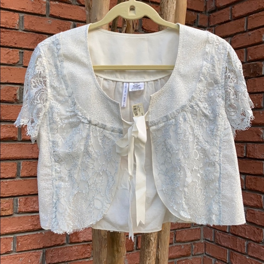 NWT Tom K Nguyen Lace Bolero